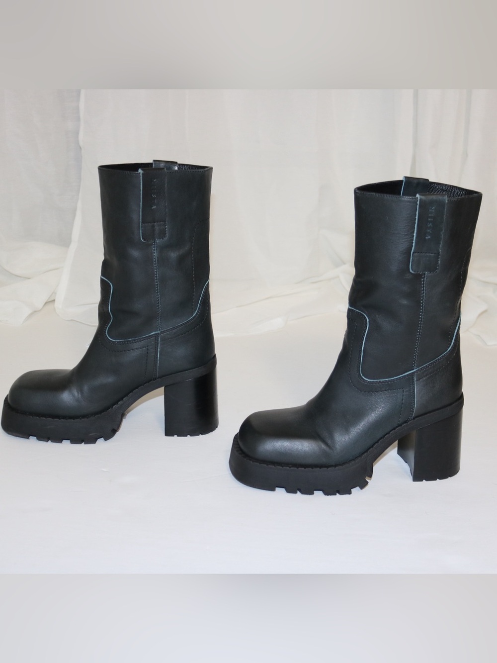 Miista Diane Leather Mid-Calf Boots